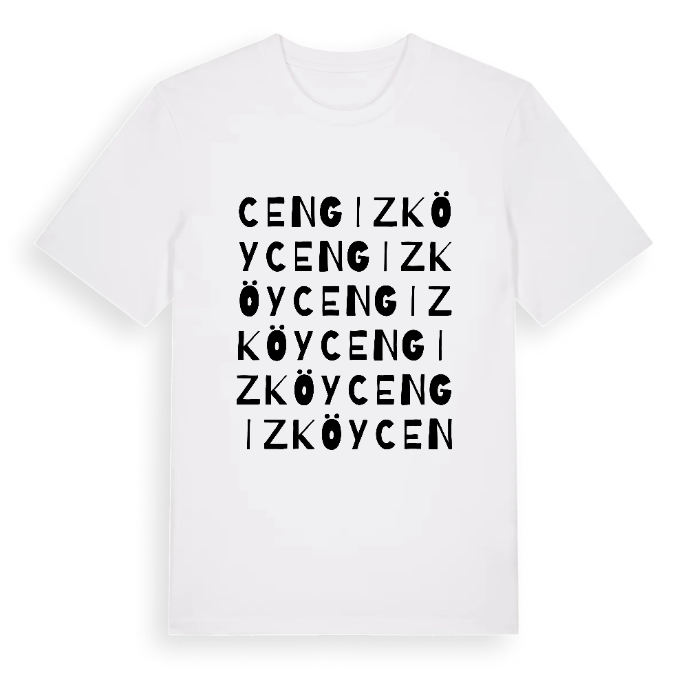Cengizköy ordlek t-shirt – White, i miljö
