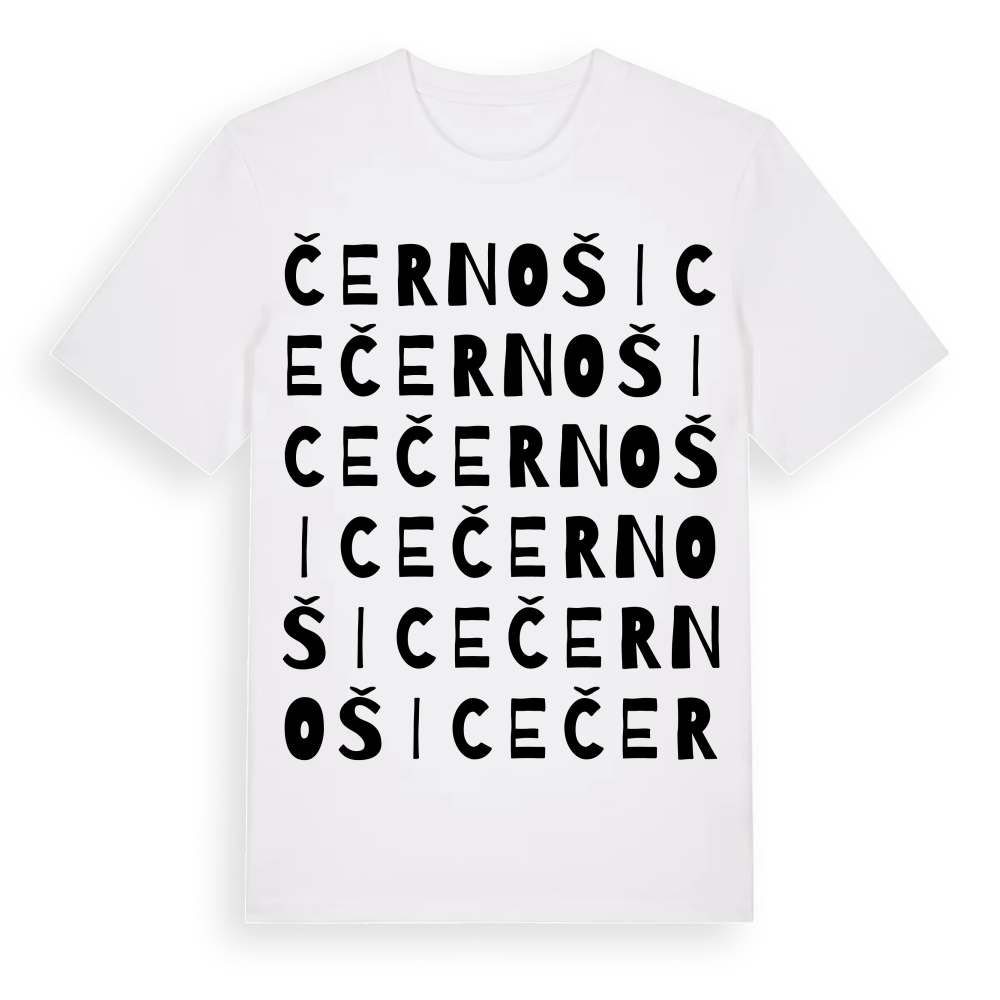 Černošice ordlek t-shirt – White, i miljö