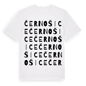Černošice ordlek t-shirt – ekologisk bomull t-shirt från Pinshirt
