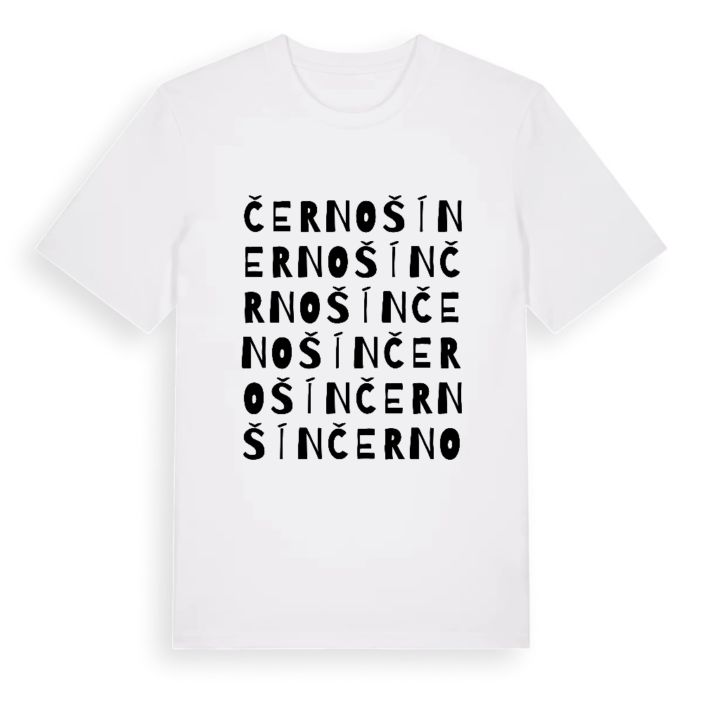 Černošín ordlek t-shirt – White, i miljö