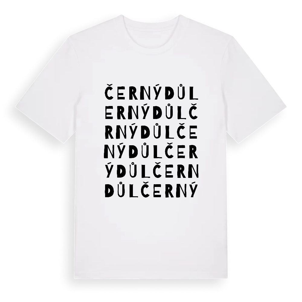 Černý Důl ordlek t-shirt – White, i miljö