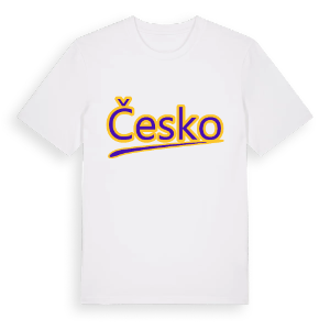 Česko baseball t-shirt – ekologisk bomull t-shirt från Pinshirt