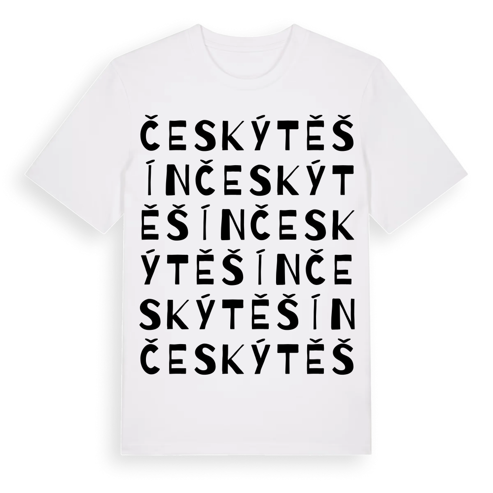 Český Těšín ordlek t-shirt – White, i miljö