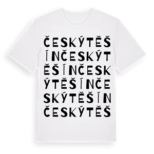 Český Těšín ordlek t-shirt – ekologisk bomull t-shirt från Pinshirt