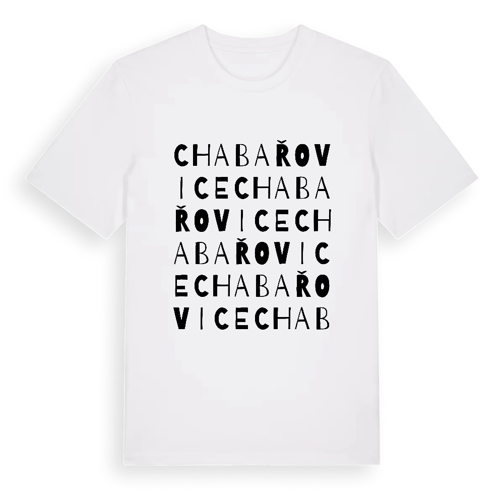 Chabařovice ordlek t-shirt – White, i miljö