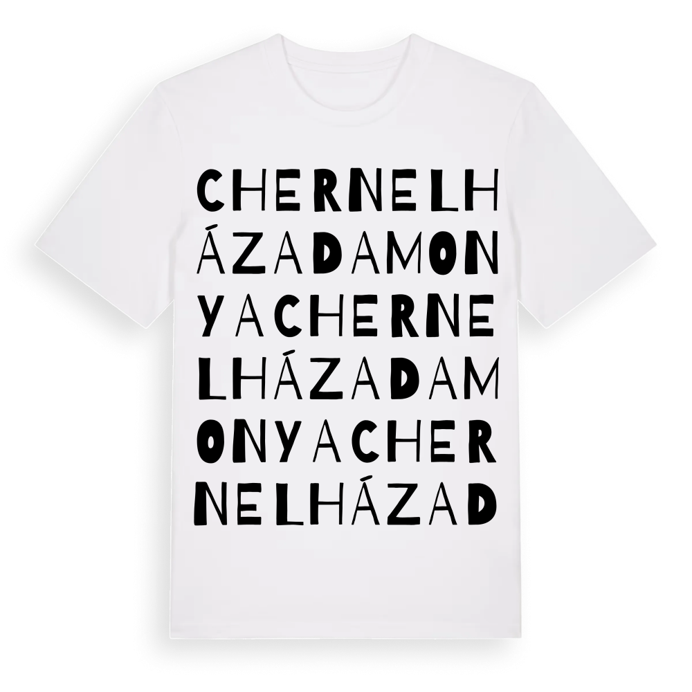 Chernelházadamonya ordlek t-shirt – White, i miljö