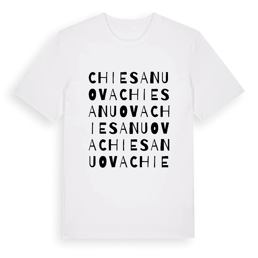 Chiesanuova ordlek t-shirt – White, i miljö