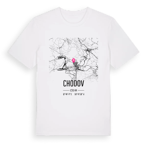 Chodov karta t-shirt – ekologisk bomull t-shirt från Pinshirt
