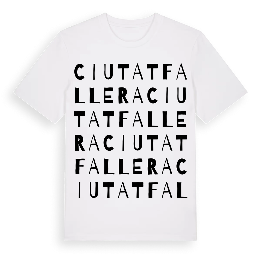 Ciutat Fallera ordlek t-shirt – White, i miljö