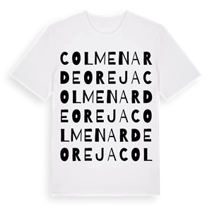 Colmenar de Oreja ordlek t-shirt – ekologisk bomull t-shirt från Pinshirt