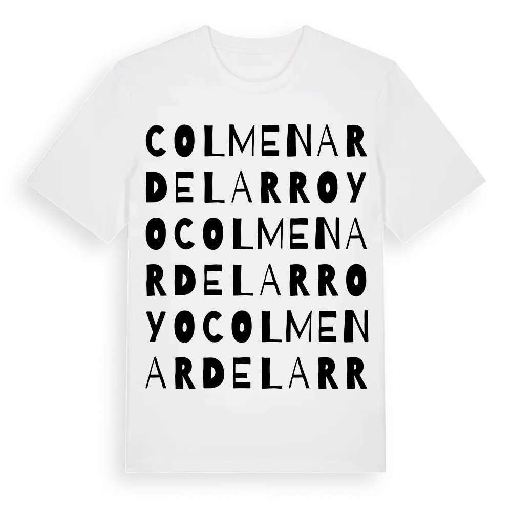 Colmenar del Arroyo ordlek t-shirt – White, i miljö