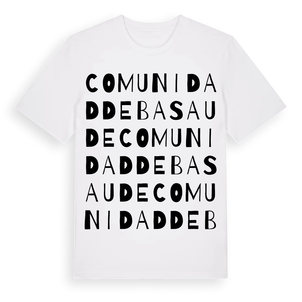 Comunidad de Basaude ordlek t-shirt – White, i miljö