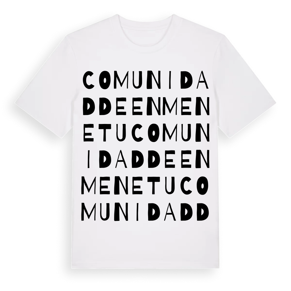Comunidad de Enmenetu ordlek t-shirt – White, i miljö