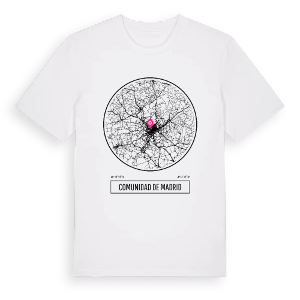Comunidad de Madrid t-shirt – ekologisk bomull t-shirt från Pinshirt