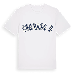 Csabacsűd college t-shirt – ekologisk bomull t-shirt från Pinshirt