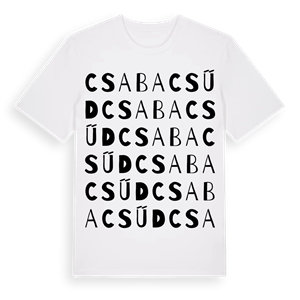 Csabacsűd ordlek t-shirt – ekologisk bomull t-shirt från Pinshirt