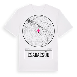 Csabacsűd t-shirt – ekologisk bomull t-shirt från Pinshirt