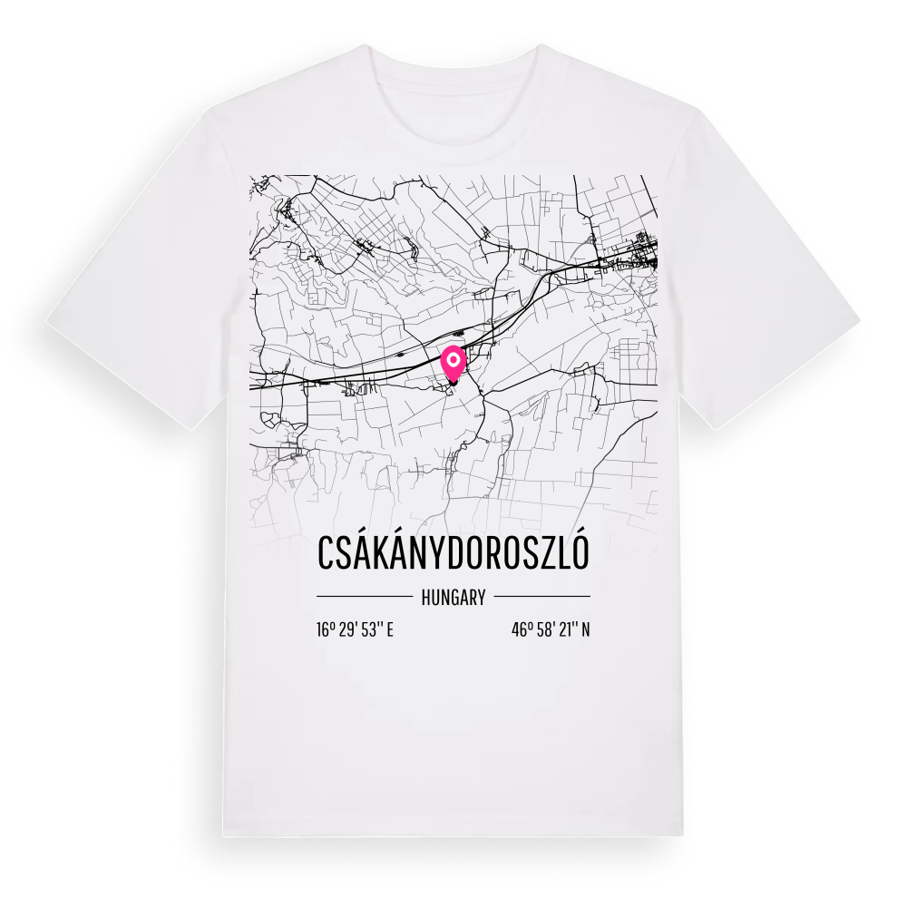 Csákánydoroszló karta t-shirt – White, i miljö