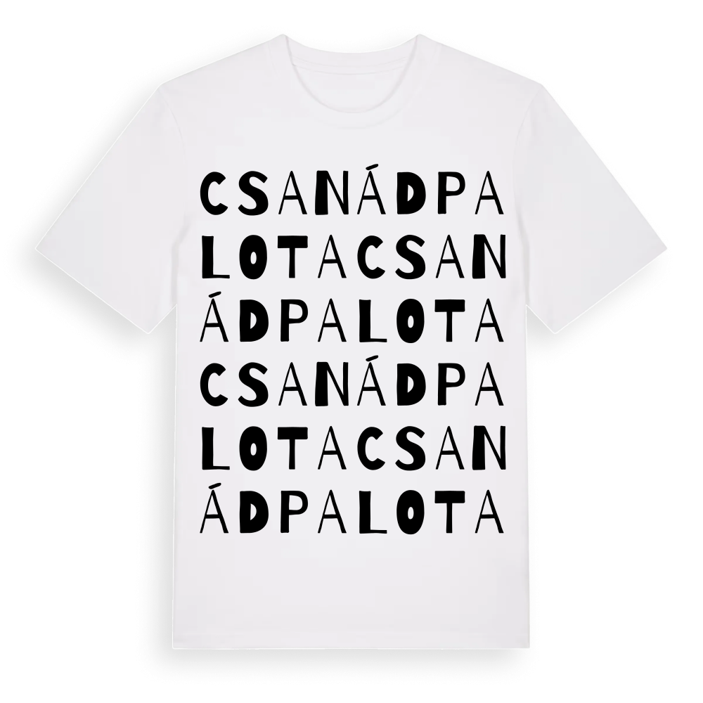 Csanádpalota ordlek t-shirt – White, i miljö
