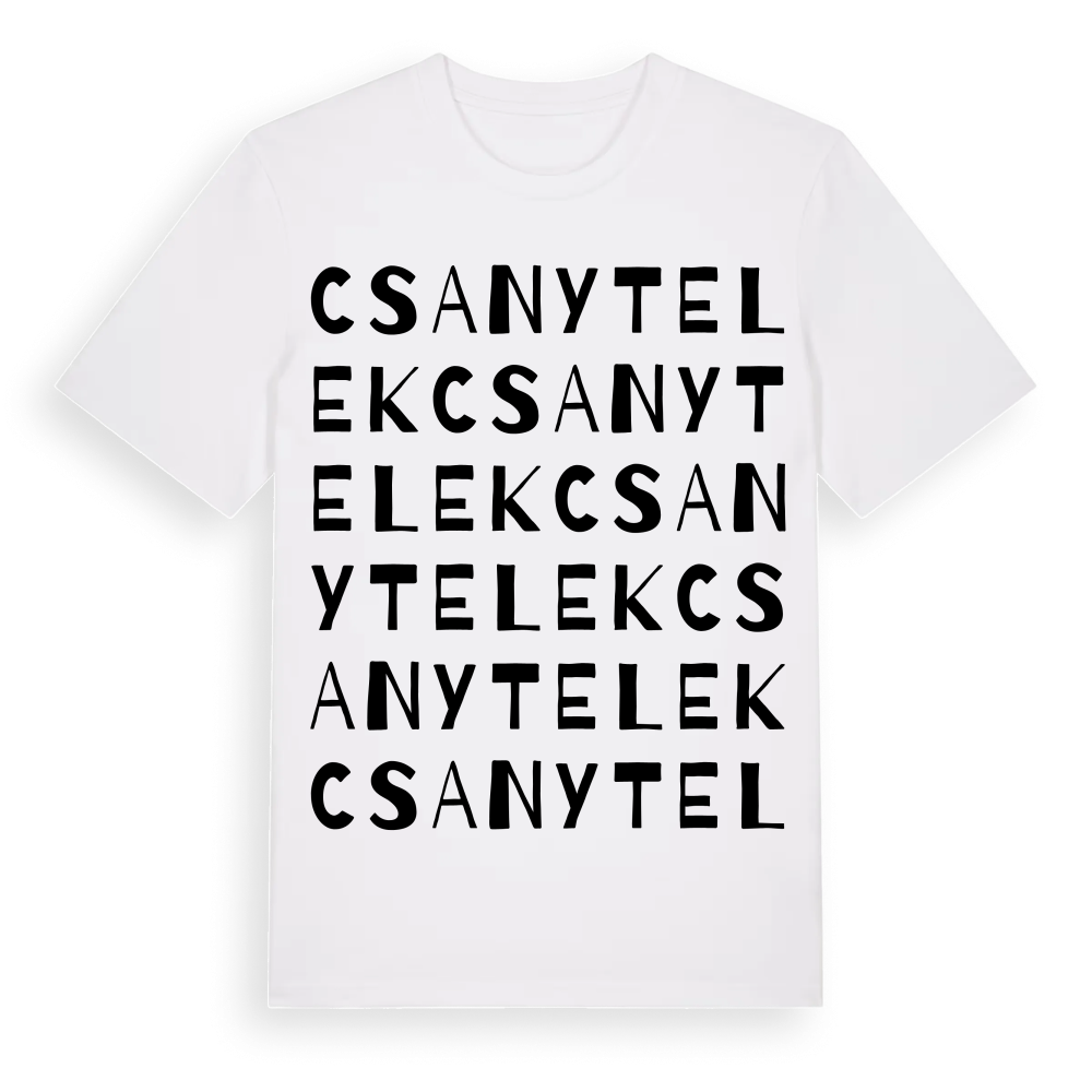 Csanytelek ordlek t-shirt – White, i miljö
