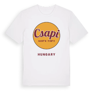 Csapi cirkel t-shirt – ekologisk bomull t-shirt från Pinshirt