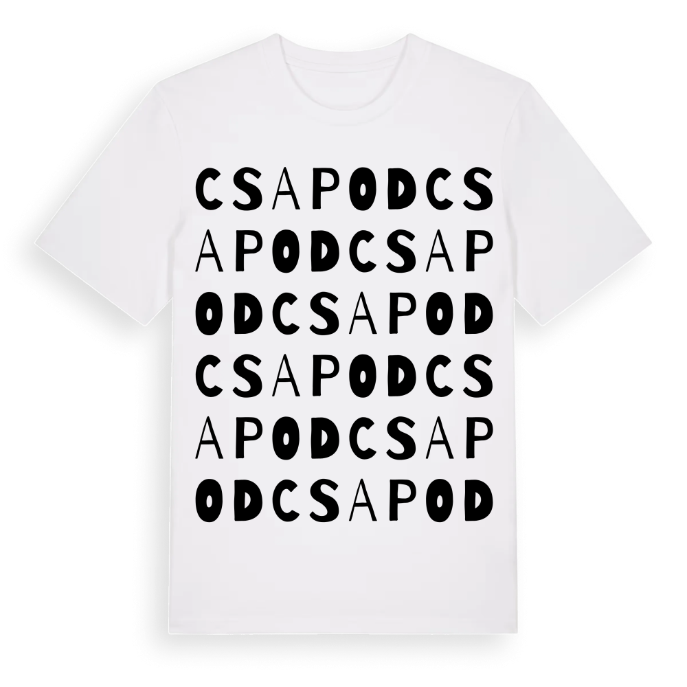 Csapod ordlek t-shirt – White, i miljö