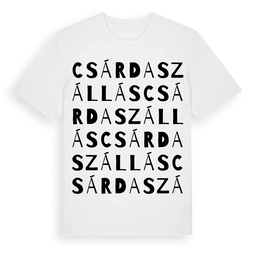 Csárdaszállás ordlek t-shirt – White, i miljö