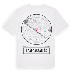 Csárdaszállás t-shirt – ekologisk bomull t-shirt från Pinshirt