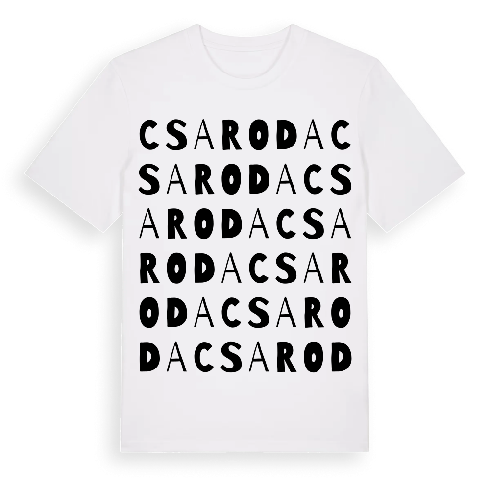 Csaroda ordlek t-shirt – White, i miljö