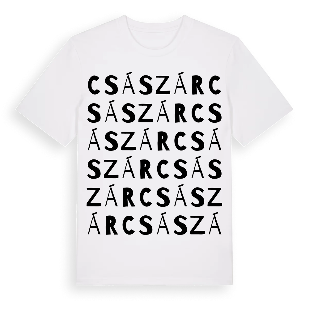 Császár ordlek t-shirt – White, i miljö