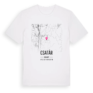 Csatár karta t-shirt – ekologisk bomull t-shirt från Pinshirt