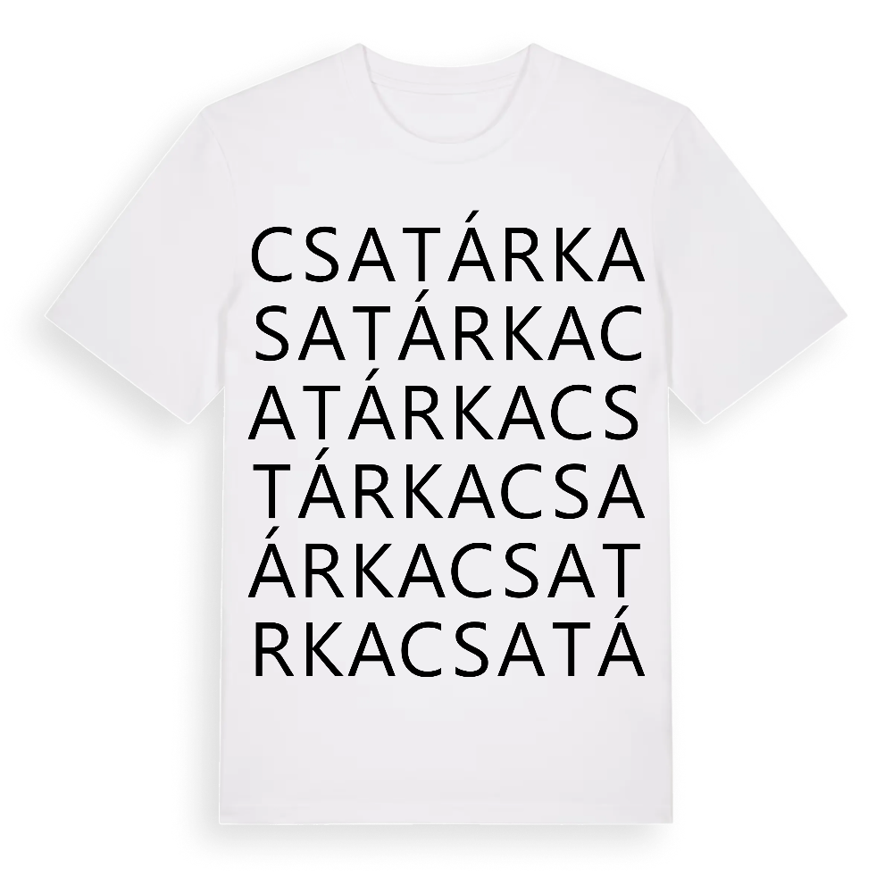 Csatárka ordlek t-shirt – White, i miljö