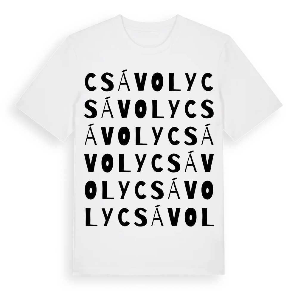 Csávoly ordlek t-shirt – White, i miljö