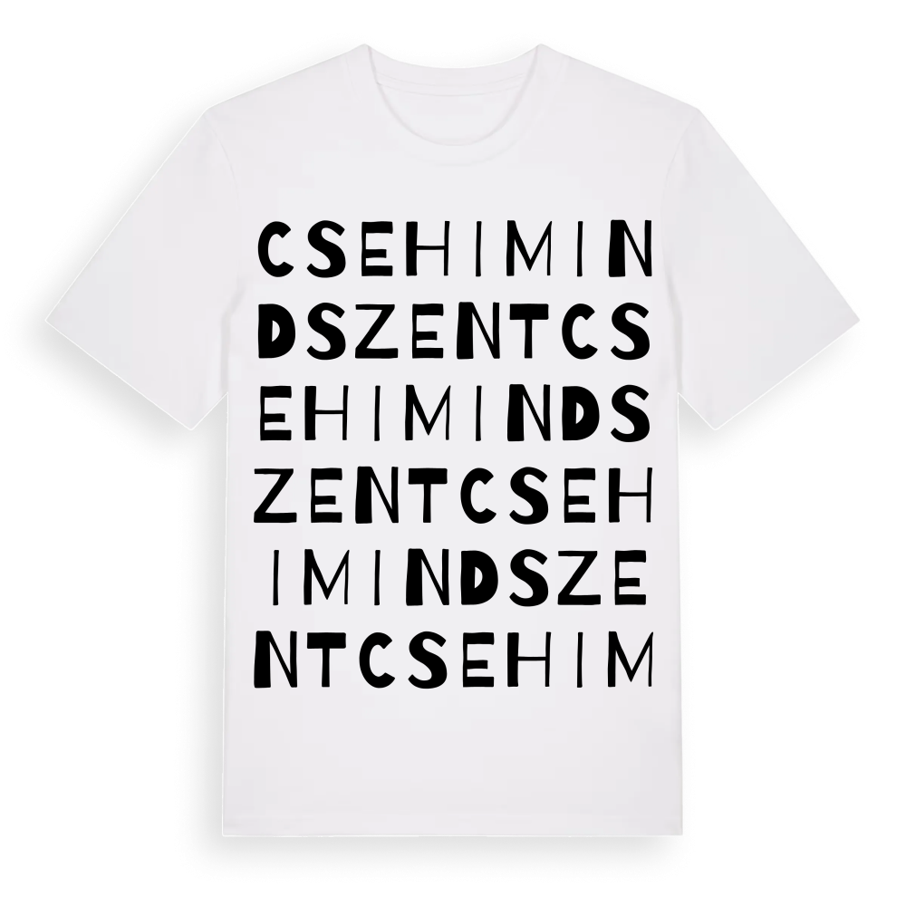 Csehimindszent ordlek t-shirt – White, i miljö