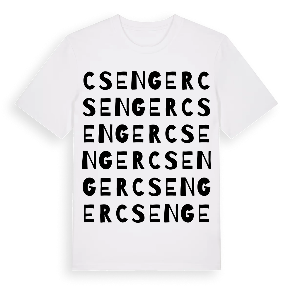 Csenger ordlek t-shirt – White, i miljö