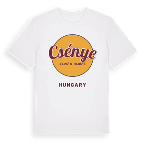 Csénye cirkel t-shirt – ekologisk bomull t-shirt från Pinshirt