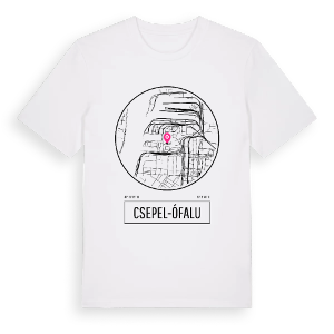 Csepel-Ófalu t-shirt – ekologisk bomull t-shirt från Pinshirt