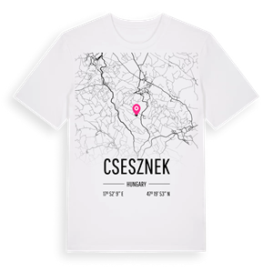 Csesznek karta t-shirt – ekologisk bomull t-shirt från Pinshirt