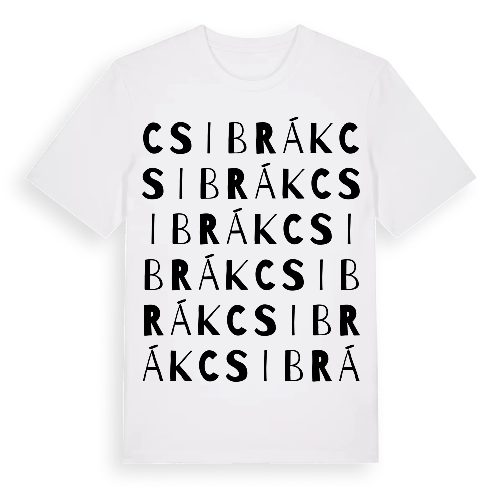 Csibrák ordlek t-shirt – White, i miljö