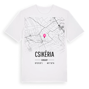Csikéria karta t-shirt – ekologisk bomull t-shirt från Pinshirt