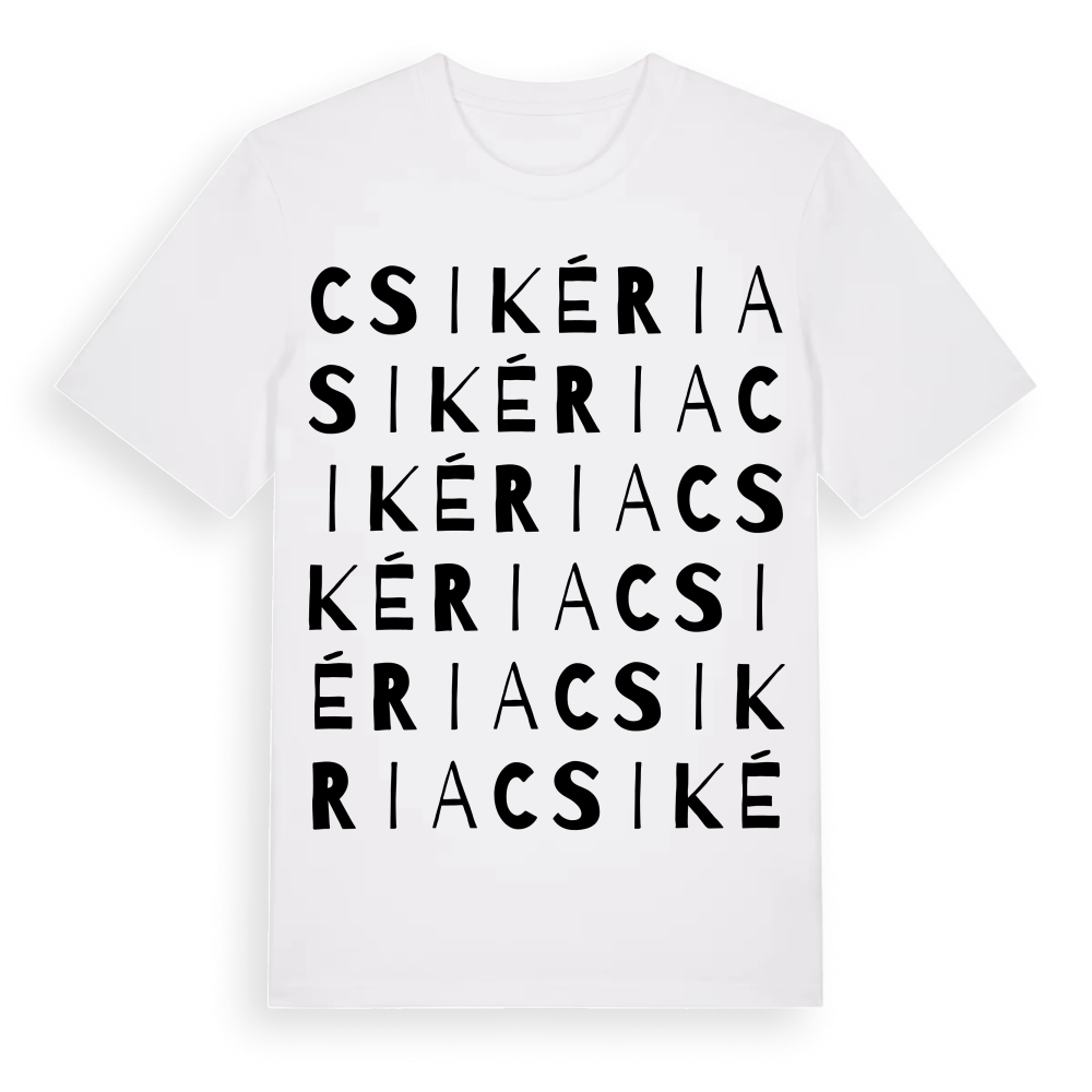 Csikéria ordlek t-shirt – White, i miljö