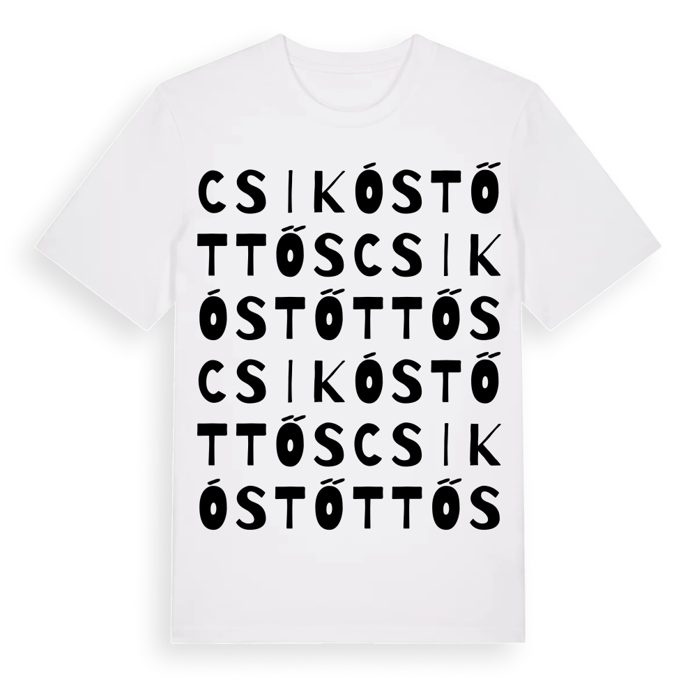 Csikóstőttős ordlek t-shirt – White, i miljö