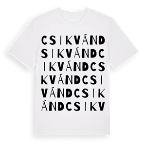 Csikvánd ordlek t-shirt – ekologisk bomull t-shirt från Pinshirt