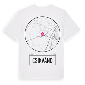 Csikvánd t-shirt – ekologisk bomull t-shirt från Pinshirt