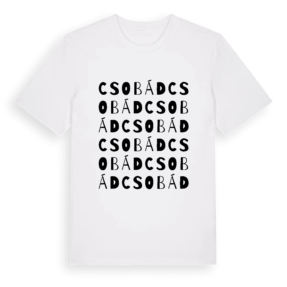 Csobád ordlek t-shirt – White, i miljö