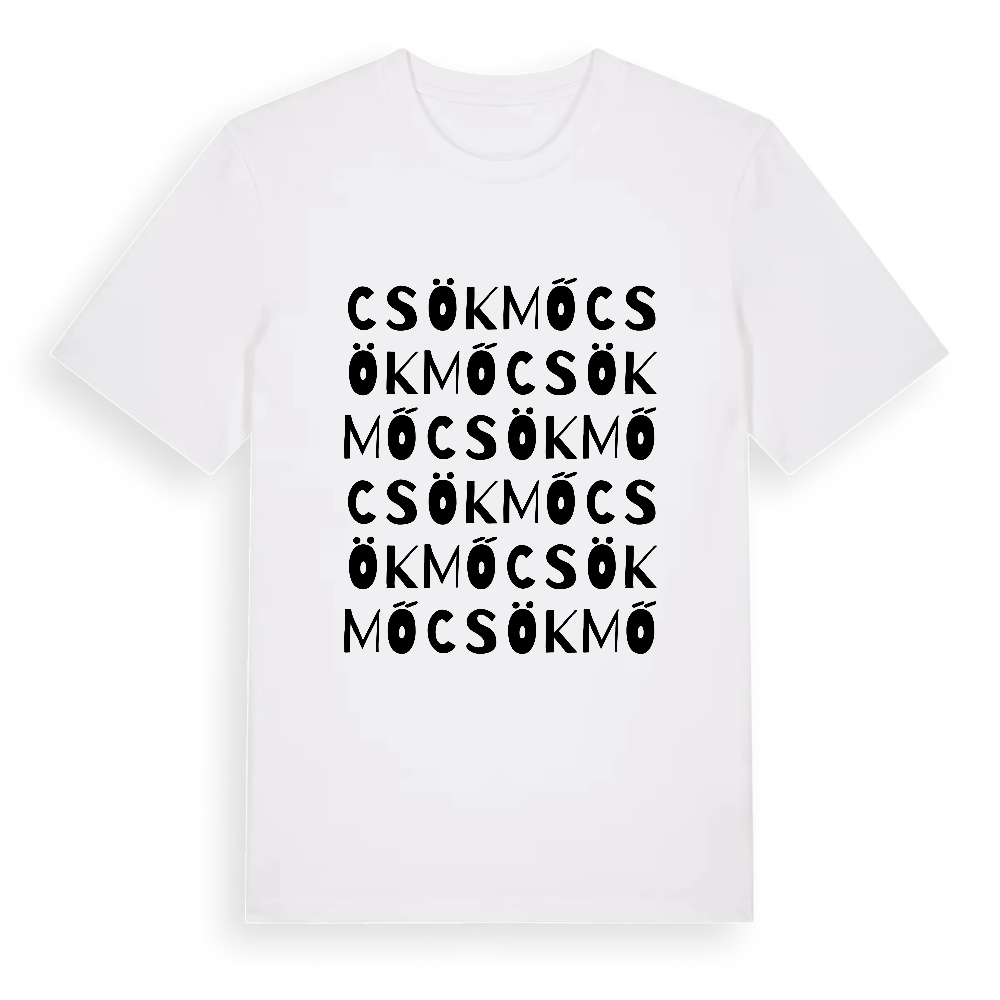 Csökmő ordlek t-shirt – White, i miljö