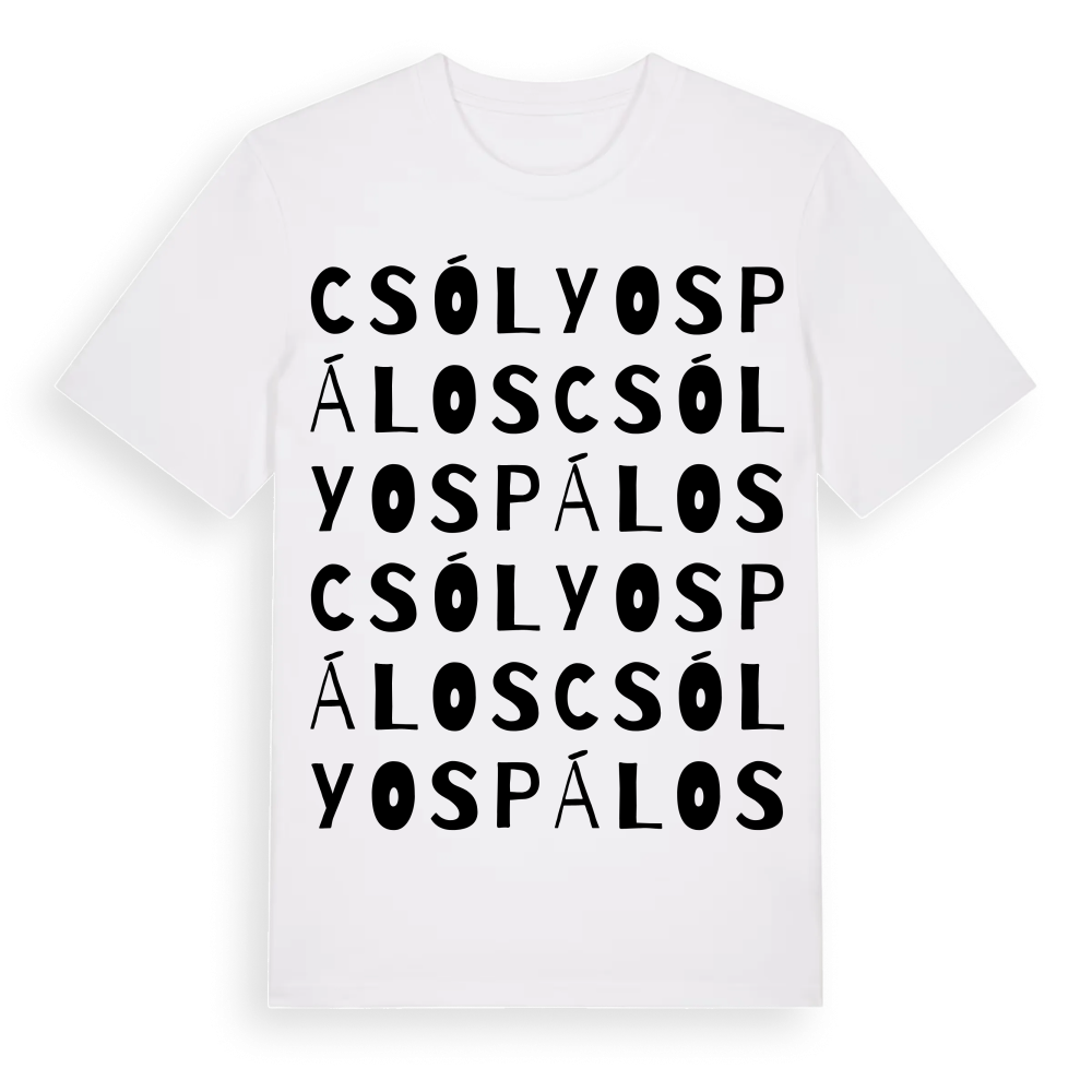 Csólyospálos ordlek t-shirt – White, i miljö