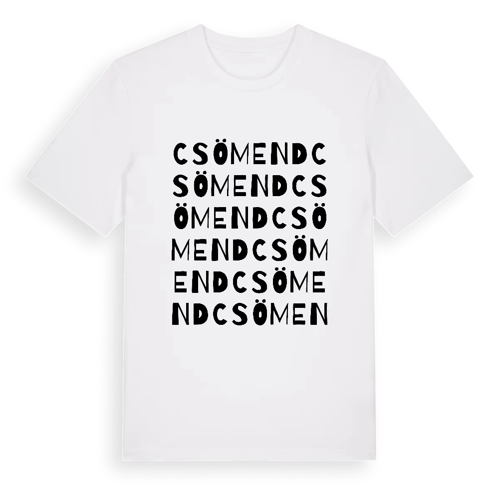 Csömend ordlek t-shirt – White, i miljö
