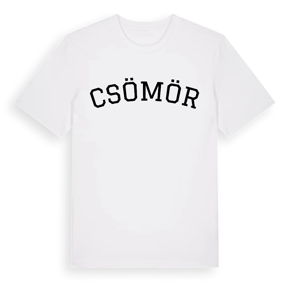Csömör böjd t-shirt – White, i miljö