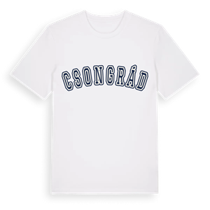 Csongrád college t-shirt – ekologisk bomull t-shirt från Pinshirt